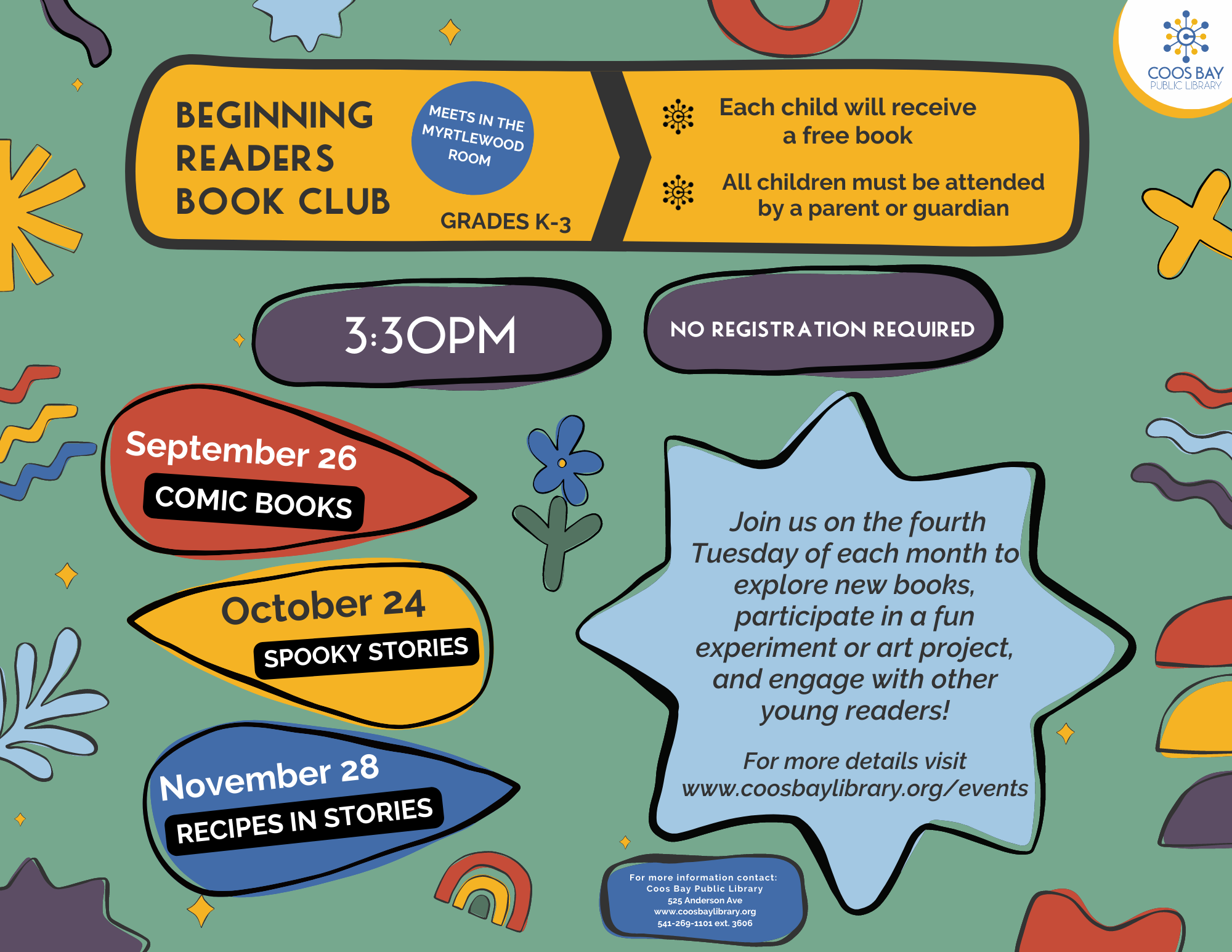 Beginning Reader Book Club Coos Bay Public Library